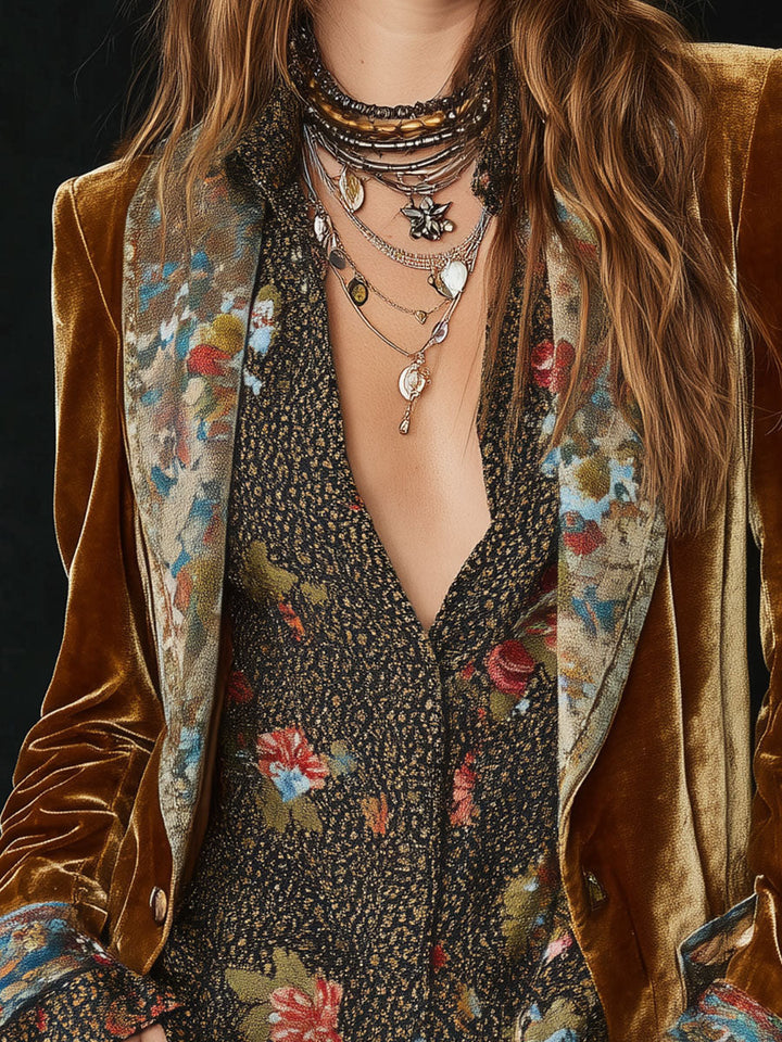 Rosamund | Vintage Floral Patchwork Blazer